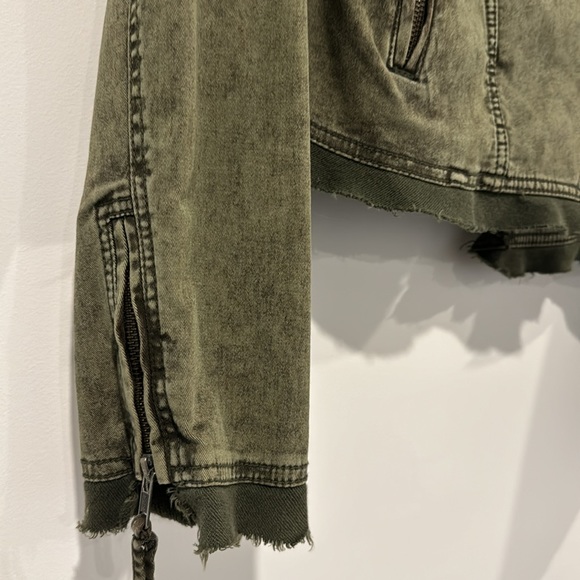 Free People Collapsing Jacket Green Medium worn once - Picture 9 of 13